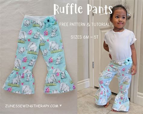 how to replicate toddler pants|kids ruffle pants pattern.